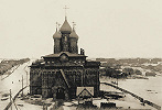 Церковь во имя прп. Алексия, человека Божия, в Хабаровске. 1907–1914 гг. Фотография W. M. Planert. 1919 г.