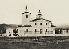 Церковь апостолов Петра и Павла в с. Аскиз. 1851 г. Разрушена в 1947 г. Фотография. Нач. ХХ в.
