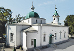 Никольская церковь в Абакане. 1864 г., перестройка нач. 80-х гг. ХХ в. Фотография. 2024 г. Фото: abakan-eparchy.ru