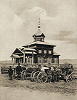 Церковь вмч. Пантелеимона (1897) в курортном пос. Озеро Шира. Фотография. 1900-е гг. (КККМ) Фото: © Красноярский краевой краеведческий музей