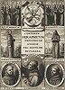 Францисканцы Ангел Кларенский, Джон Дженнингс, Александр Гэльский, Иоанн Дунс Скотт, Уильям Оккам. Гравюра. 1650 г.