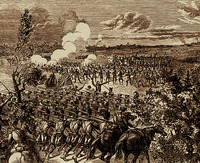 Битва при Квебеке 13 сент. 1759 г. Гравюра Д. Г. Уокера. 1877–1879 гг.