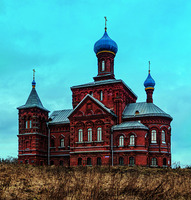 Никольская церковь в Смогирях (Ядревичах) Кардымовского р-на. 1894 г. Архитектор А. А. Парланд. Фотография. 2020 г. Фо-то: А. Н. Яковлев
