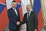 Встреча Президента России В. В. Путина с премьер-министром Словакии П. Пеллегрини во время С.-Петербургского междуна-родного экономического форума 6 июня 2019 г. Фото: kremlin.ru
