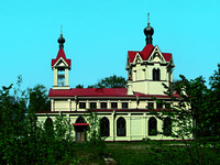 Церковь свт. Спиридона Тримифунтского в г. Ломоносове (Ораниенбауме). Архит. В. И. Щеголов. 1895–1896 гг. Фотография. 2018 г. Екатерина Борисова/Wikipedia Commons