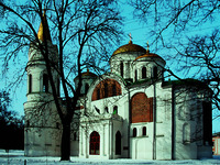 Вид на собор Спаса Преображения с юго-вост. стороны. Фотография. 2006 г. Фото: А. В. Слезкин