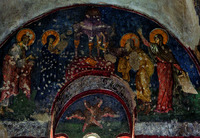 Сретение Господне. Роспись ц. Богородицы Левишки в Призрене. 1312–1314 гг. Фото: В. А. Заварицкая