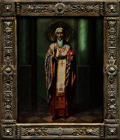 Свт. Спиридон Тримифунтский. Икона. Ок. 1894 г. (собрание В. М. Федотова)