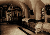Интерьер церкви прп. Германа Соловецкого. Фотография Я. Лейценгера. Ок. 1887 г.