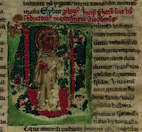 Иоахим Флорский. Миниатюра из рукописи. XV в. (Vat. Chig. A.VIII.231. Fol. 1v)