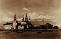Спасо-Каменный Преображенский монастырь. Литография. 1886 г.