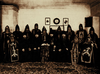 Игум. Гавриил (Гаврилов), с валаамскими схимниками. Фотография. 1900 г.