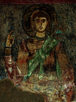 Вмч. Димитрий Солунский. Роспись юго-зап. подкупольного столба. Ок. 1033–1037 гг.
