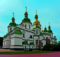Собор Св. Софии в Киеве. Вид с юго-востока. Ок. 1030–1037 гг. Фотография. 2012 г. Фото: В. Е. Сусленков
