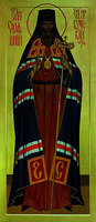 Свт. Софроний (Кристалевский), еп. Иркутский. Икона. 2008 г. Иконописец Е. А. Алёшина (Покровская ц. в с. Пивовариха Иркутского р-на и обл.)