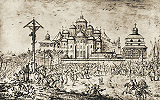 Собор Св. Софии. Гравюра. Копия кон. XVIII в. с рис. А. ван Вестерфельда 1651 г.