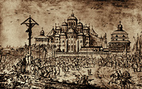 Собор Св. Софии. Гравюра. Копия кон. XVIII в. с рис. А. ван Вестерфельда 1651 г.