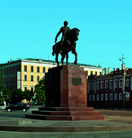 Памятник вел. кн. Рязанскому Олегу Иоанновичу в Рязани. 2007 г. Скульптор З. К. Церетели. Фотография. 2014 г. Фото: Максим Шанин / wikipedia.org