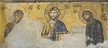 Деисус. Мозаика юж. галереи хор. Ок. 60–80-е гг. XIII в. Фото: В. Е. Сусленков