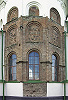Вид на центральную апсиду с фрагментами кладки. Фотография. 2012 г. Фото: В. Е. Сусленков