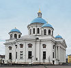 Богородицкий собор Богородицкого монастыря в Казани. 1796 г. Разрушен в 30-х гг. XX в., восстановлен в 2016–2021 гг. Фотография. 2022 г. Фото: Е. А. Титова