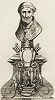 Стефан VII (VIII), папа Римский. Гравюра из кн.: Palazzi G. Gesta pontificum romanorum a sancto Petro. Venezia, 1688. T. 2. P. 102 (РГБ)