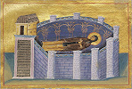 Сусанна (Сосанна), прмц. Палестинская. Миниатюра из Минология имп. Василия II. 1-я четв. XI в. (Vat. gr. 1613. P. 52)