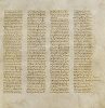 Книга Товита (Тов 2. 2 — 3. 6). Лист из Синайского кодекса. IV в. (Lond. Brit. Lib. Add. 43725. Fol. 2r)