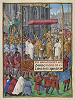 Шествие на праздник Тела Христова. Миниатюра. 1510–1520 гг. Мастер Якова IV Шотландского (Los Angeles. The J. P. Getty Museum. Ludwig IX 18 (83.ML.114). Fol. 48v)