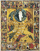 Преображение Господне, с праздниками. Икона. 1-я пол. XVI в. (ГРМ) © Русский музей, Санкт-Петербург