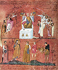 Суд Пилата. Миниатюра из Россанского кодекса. VI в. (Rossano. Museo Diocesano. Cod. 042. Fol. 16)