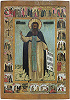 Прп. Стефан Махрищский, с житием. Икона. Кон. 60-х гг. XVII в. (Музей-заповедник «Александровская слобода»)