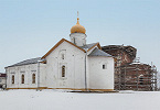 Церковь во имя свт. Николая Чудотворца. Сер. XV в., перестроена в XVII в., 1873 г. Фотография. 2013 г. Фото: А. В. Слезкин
