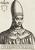 Стефан V (VI), папа Римский. Гравюра из кн.: Cavalieri G. B. Effigies pontificum Romanorum cum eorum vitis in compendium redactes. R., 1595. P. 113