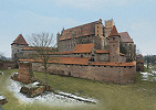Замок Мариенбург в Мальборке, Польша. 1278–1281 гг., XIV в. Фотография. 2018 г. Фото: А. В. Слезкин