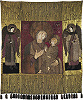 Подвесная пелена явленной Тихвинской иконы Божией Матери. 1681 г. (Музей икон, Рекклингхаузен)