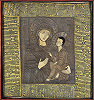 Тихвинская икона Божией Матерь. Пелена. 1-я пол. XVII в. (собрание П. Д. Корина, ГТГ)