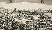 Осада Магдебурга. Гравюра К. Данкертса по рис. М. Мериана. 1642 г. (б-ка Дворца Мира в Гааге, Нидерланды)