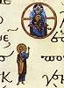 Отечество. Миниатюра. 2-я пол. XI в. (Ath. Dionys. 587. Fol. 3v)