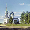 Храм во имя апостолов Петра и Павла в Лодейном Поле. 1843 г. Фотография С. М. Прокудина-Горского. 1916 г. Фото: Б-ка Конгресса США