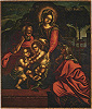 Икона Божией Матери «Трех радостей». 1838 г. Иконописец В. Великанов (собрание В. М. Федотова)