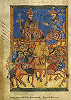 Встреча царя Трдата III и свт. Григория Просветителя с имп. равноап. Константином I и свт. Сильвестром Римским. Миниатюра. 1569–1570 гг. Мастер Вардан Багишеци (Матен. 1920. Л. 183 об.)