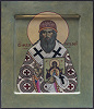 Свт. Феодорит, архиеп. Рязанский и Муромский. Икона. 2004 г. Иконописец А. А. Корнева (Борисоглебский собор, Рязань)