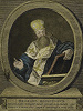 Феофан (Прокопович), архиеп. Новгородский и Великолуцкий. Гравюра с раскраской. 60–70-е гг. XVIII в. (ГИМ) © «Исторический музей»