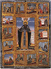 Прп. Филипп Ирапский, с житием. Икона. Кон. XVIII в. (ЧерМО) Фото: © МАУК «Череповецкое музейное объединение»