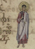 Ап. Филимон. Миниатюра из Служебного Евангелия. Кон. XI в (Vat. gr. 1156. Fol. 268v)