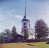 Троицкий собор Усть-Шехонского монастыря. 1755–1757 гг. Фотография С. М. Прокудина-Горского. 1909 г. Фото: Библиотека Конгресса США