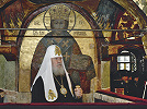 Патриарх Московский и всея Руси Алексий II (Ридигер) на моленном патриаршем месте. Фотография. 2005 г. Фото: С. Власов / patriarchia.ru