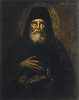 Прп. Феофан Постник. Икона. 40-е гг. XIX в. (Ближние пещеры Киево-Печерской лавры)