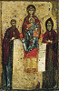 Свенская Печерская икона Божией Матери. Ок. 1288 г. (ГТГ)